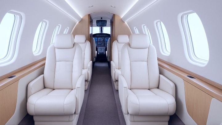 Citation CJ4 Jet Interior